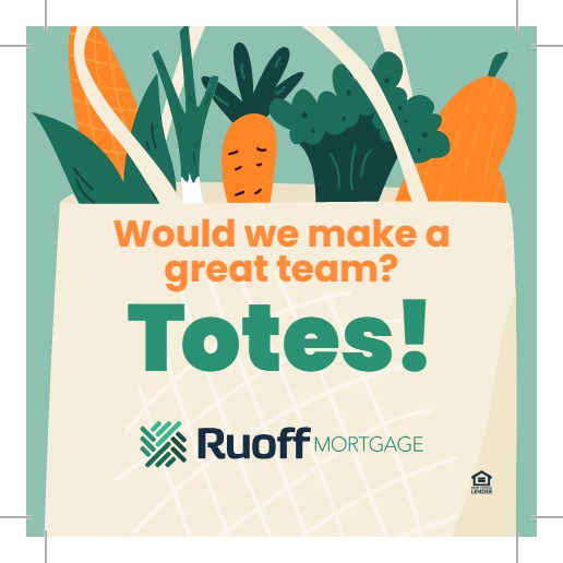 Recycled Cotton Twill Grocery Tote